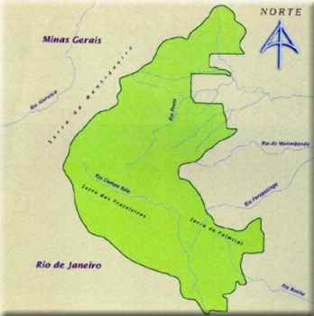 Mapa do Parque Nacional do Itatiaia