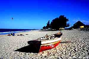 Praia da Macaneta, próximo de Maputo, Moçambique