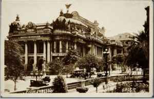 Theatro Municipal do Rio de Janeiro: cartão postal (c. 1909).