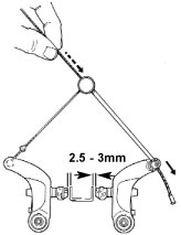 Freio modelo cantilever