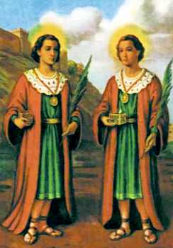 Dia de São Cosme e São Damião Cosme e Damião