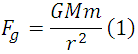 Equação Lei da Gravitação Universal