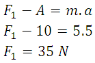 Exemplo - Segunda Lei de Newton