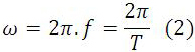 Fórmula da Frequência Angular