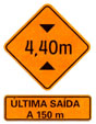 Placas de Sinalização de Obras Altura Limitada