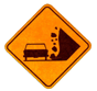 Placas de Sinalização de Obras Área com Desmoronamento
