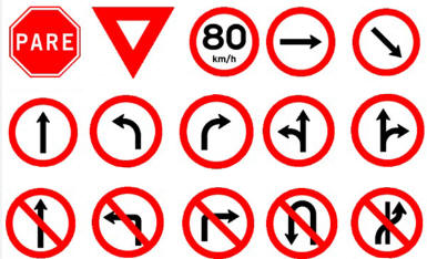 Placas de Trânsito