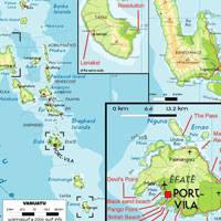 Mapa de Vanuatu
