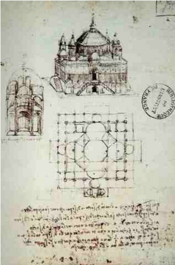 Estudos de Arquitetura - Leonardo da Vinci Estudos de Arquitetura - Leonardo da Vinci