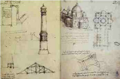 Estudos de Arquitetura - Leonardo da Vinci Estudos de Arquitetura - Leonardo da Vinci