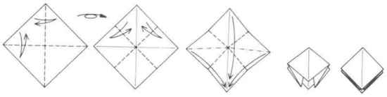 Dobraduras Básicas de Origami Dobraduras Básicas de Origami