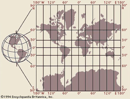 Figura 1 - Projeção de Mercator Projeção de Mercator