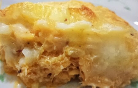 Escondidinho de frango com batata doce Escondidinho de frango com batata doce