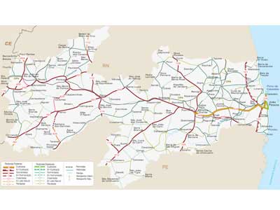 Mapa da Paraíba